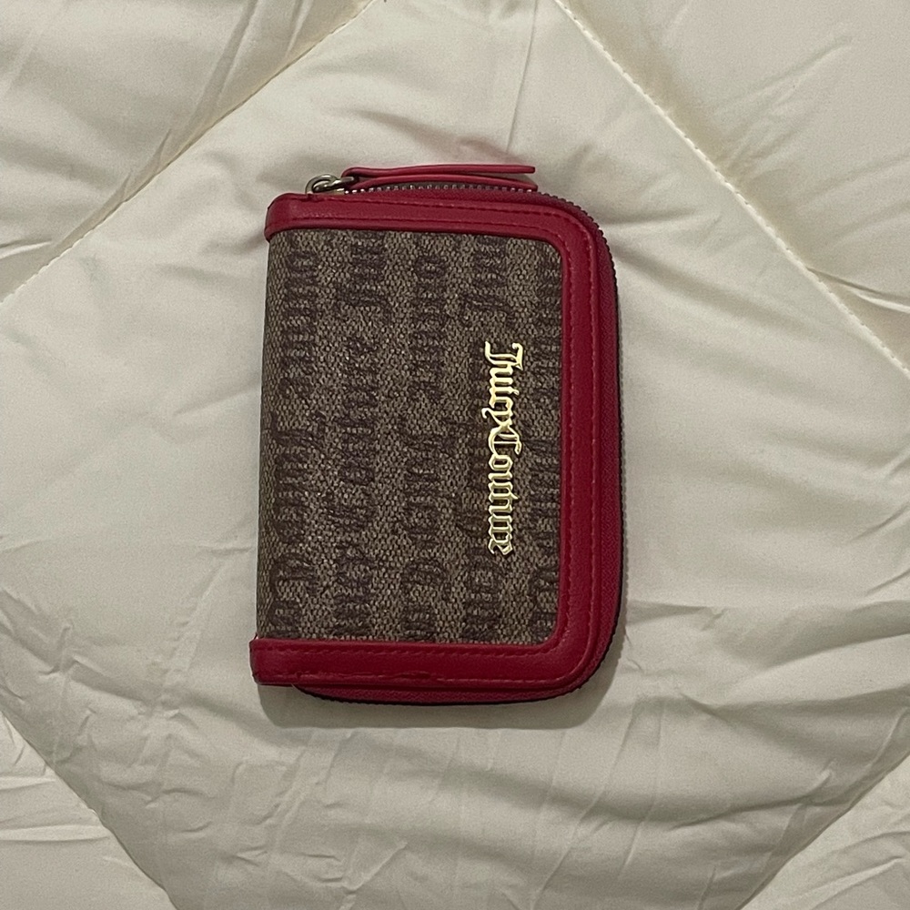 Brown juicy couture print with red exterior